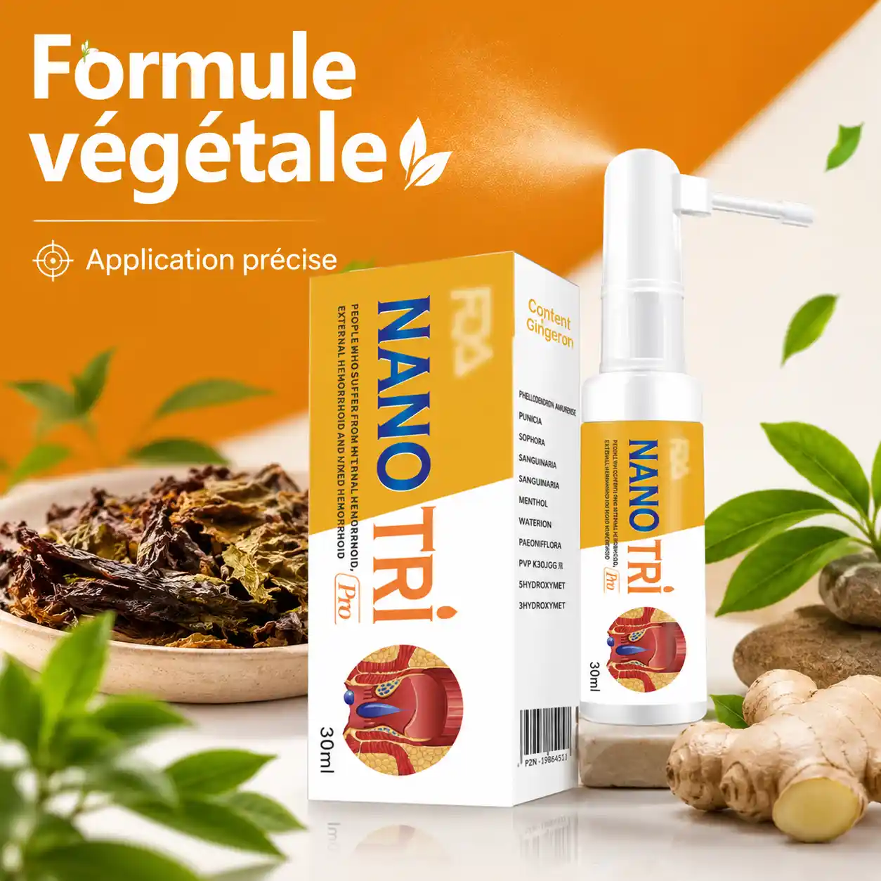 HémoCalm Spray™ – Spray Végétal 30ml pour Confort Ciblé 🌿✨